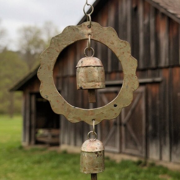 Peaceful:  Sun Bell Wind Chime & Garden Decor - Picture 8 of 9
